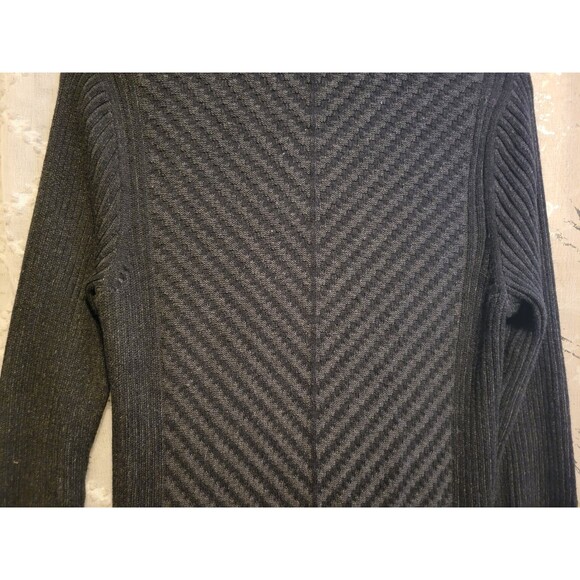 Eddie Bauer Sweater Zip Cotton Long Cardigan Womens L Grandma Preppy Teacher - Picture 15 of 16